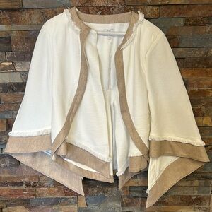 Women’s fringe collar 3/4 length sleeve cloak & short set by PS The Label.